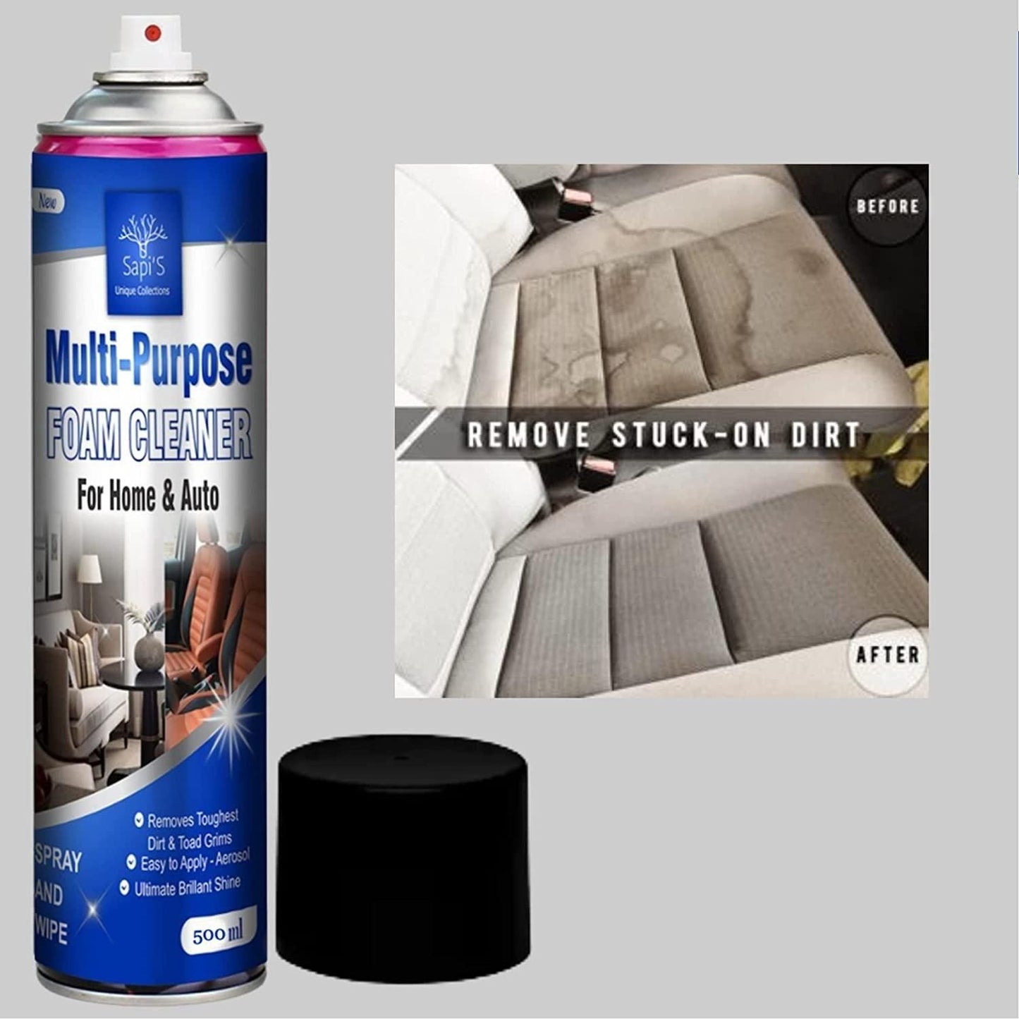 Multi-Purpose Interior Foaming Foam Cleaner 500 ML